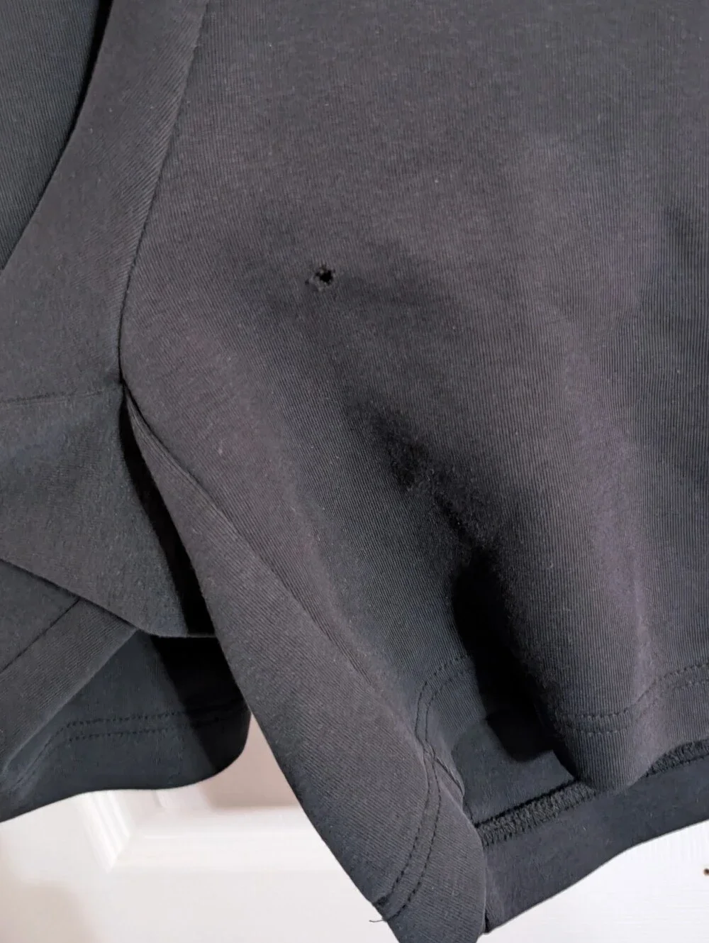 Nike Sportswear Tech Fleece Mens Shorts Black Size XXL 2XL *holes*